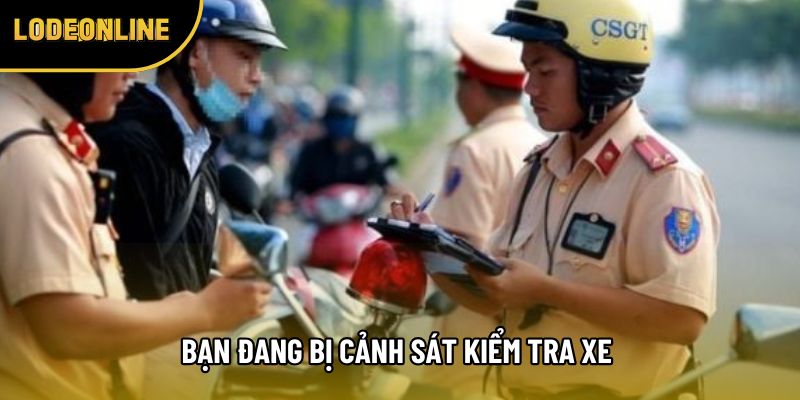 Bạn đang bị cảnh sát kiểm tra xe