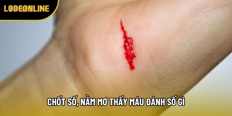 Chốt số, nằm mơ thấy máu đánh số gì